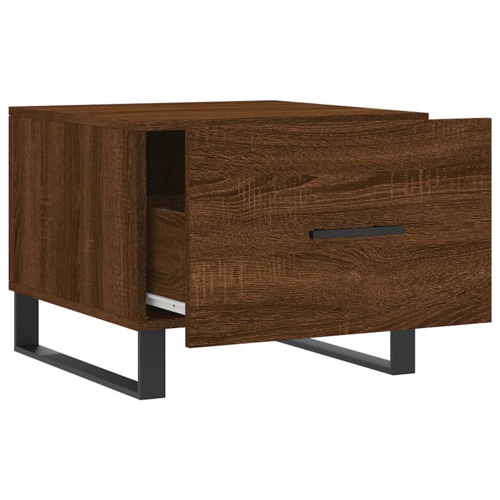 Coffee tables, 2 pcs. brown oak, 50x50x40 cm, composite wood