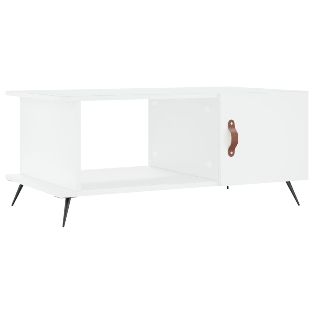 Coffee table, white, 90x50x40 cm, processed wood