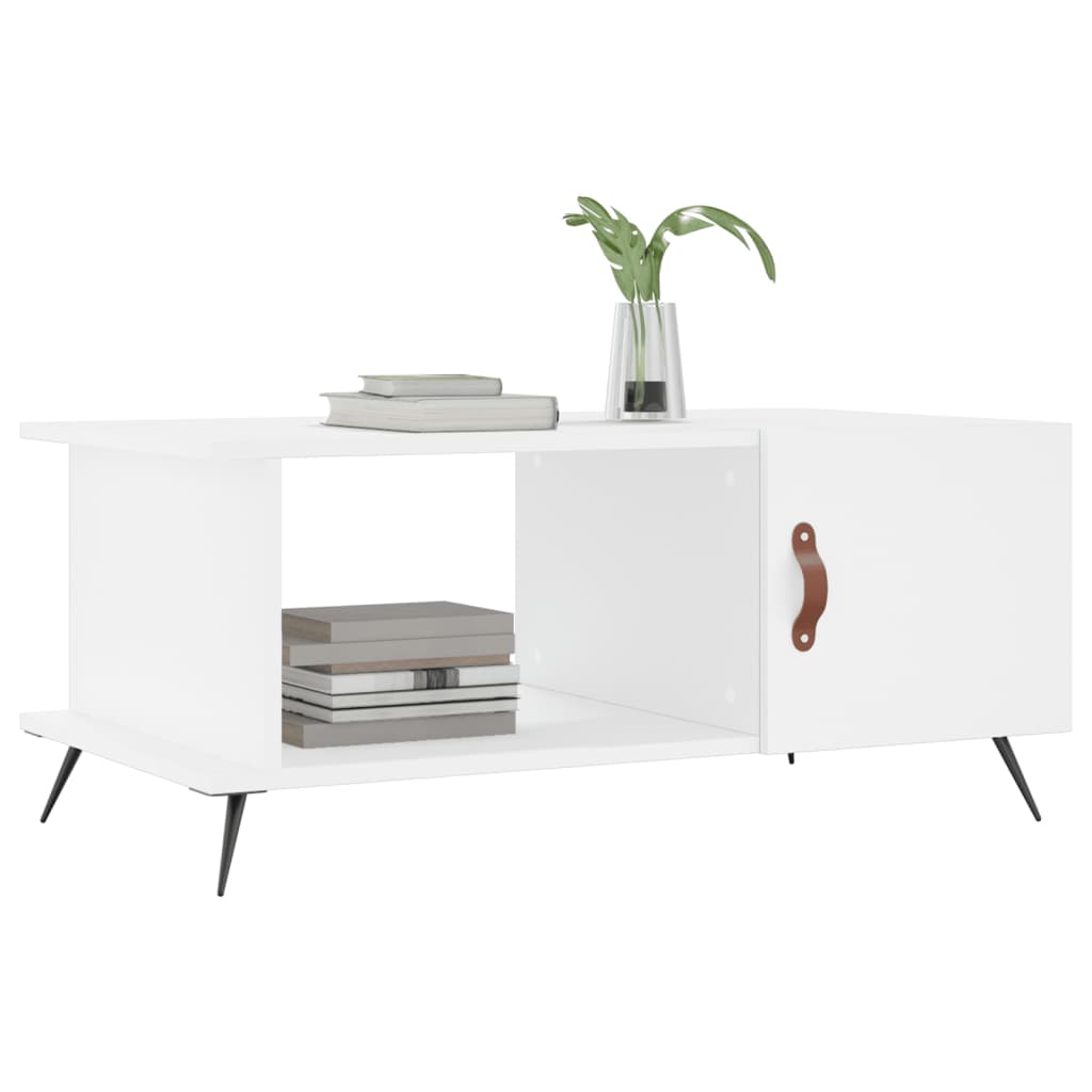 Coffee table, white, 90x50x40 cm, processed wood
