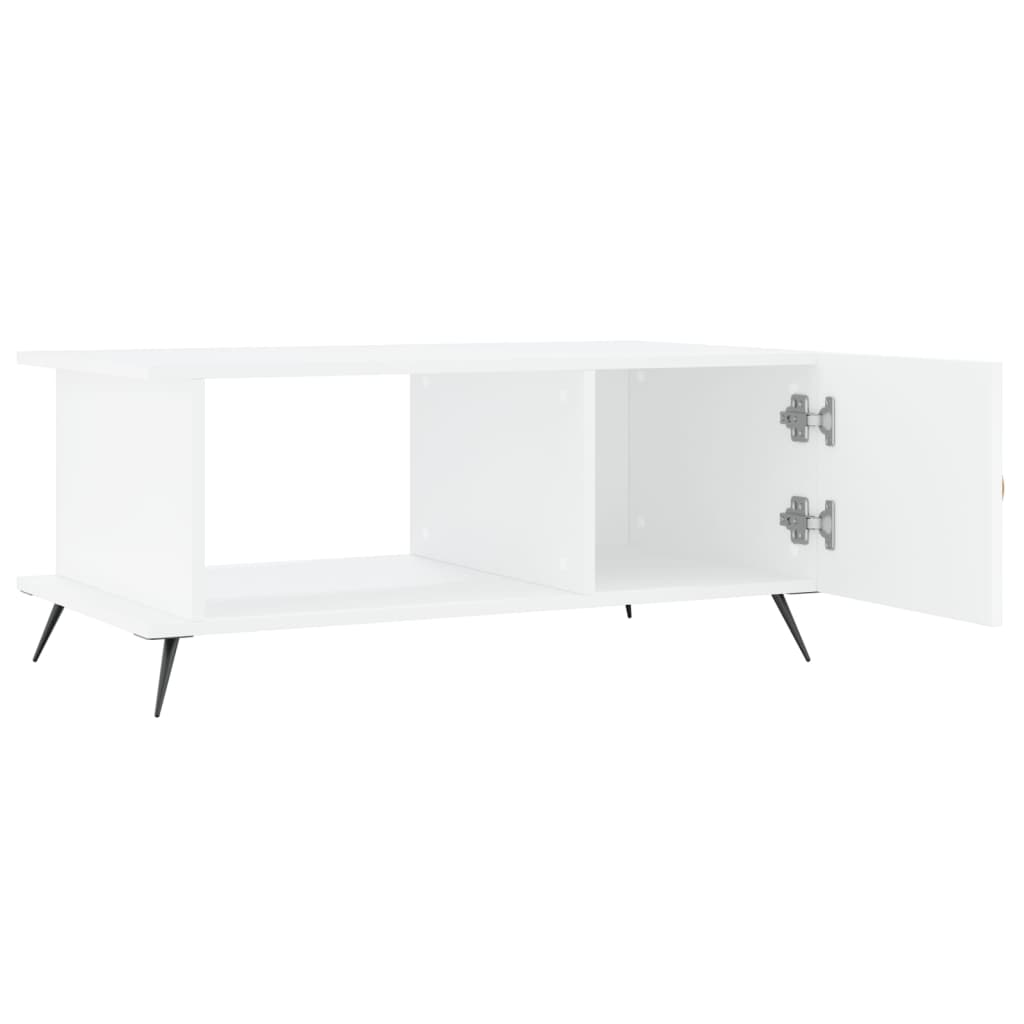 Coffee table, white, 90x50x40 cm, processed wood