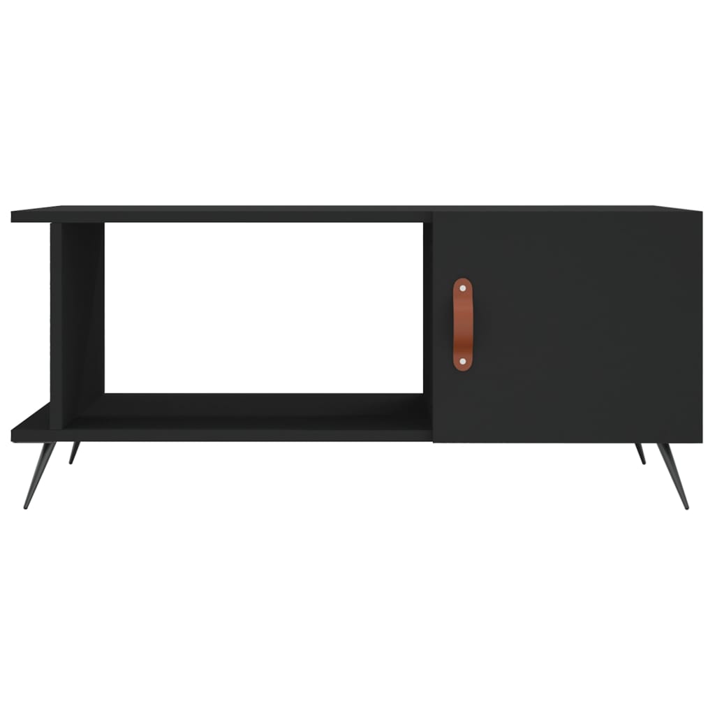 Coffee table, black, 90x50x40 cm, processed wood