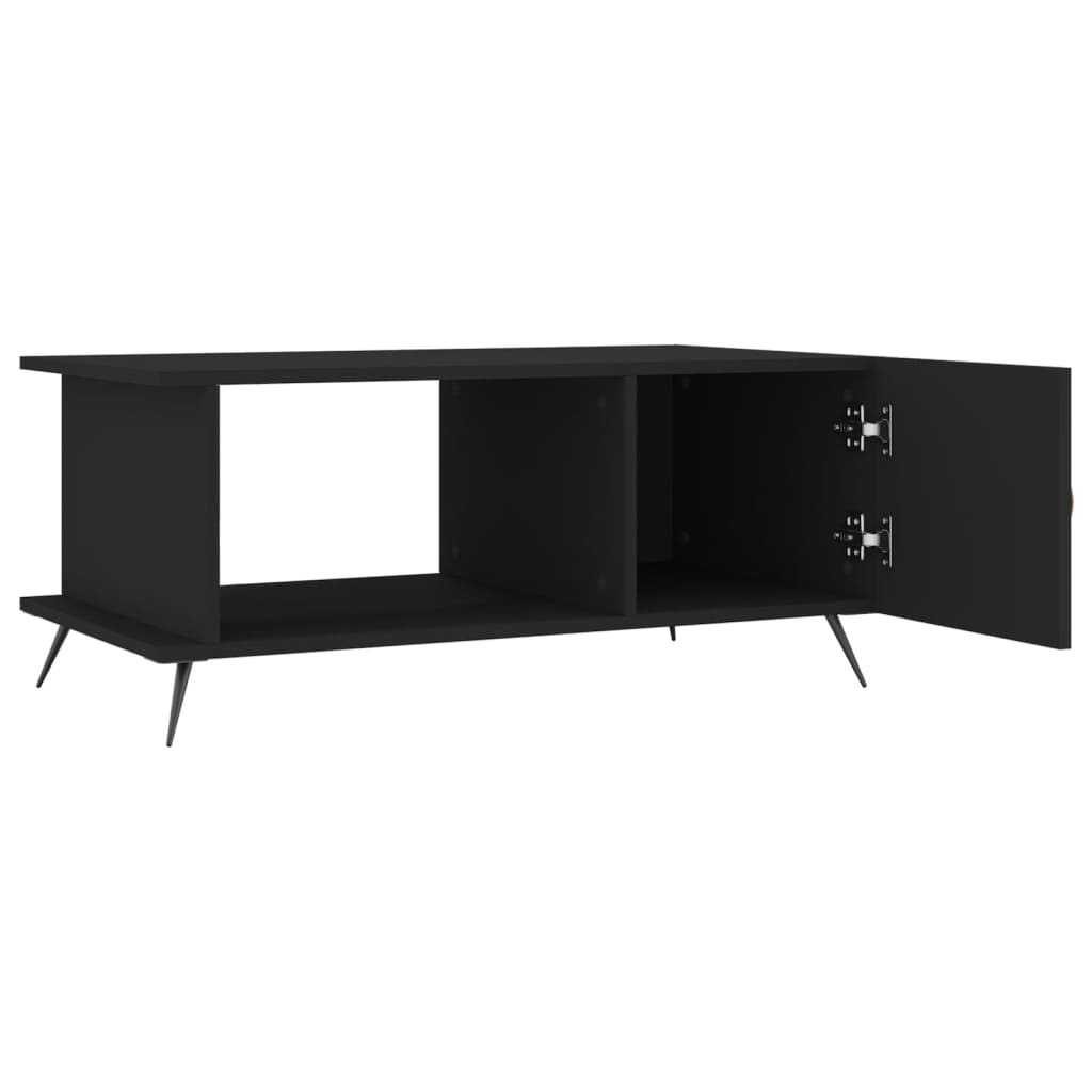 Coffee table, black, 90x50x40 cm, processed wood