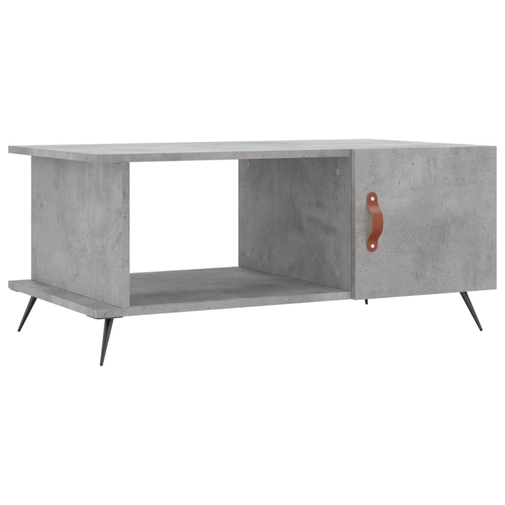 Coffee table, concrete gray, 90x50x40 cm, processed wood