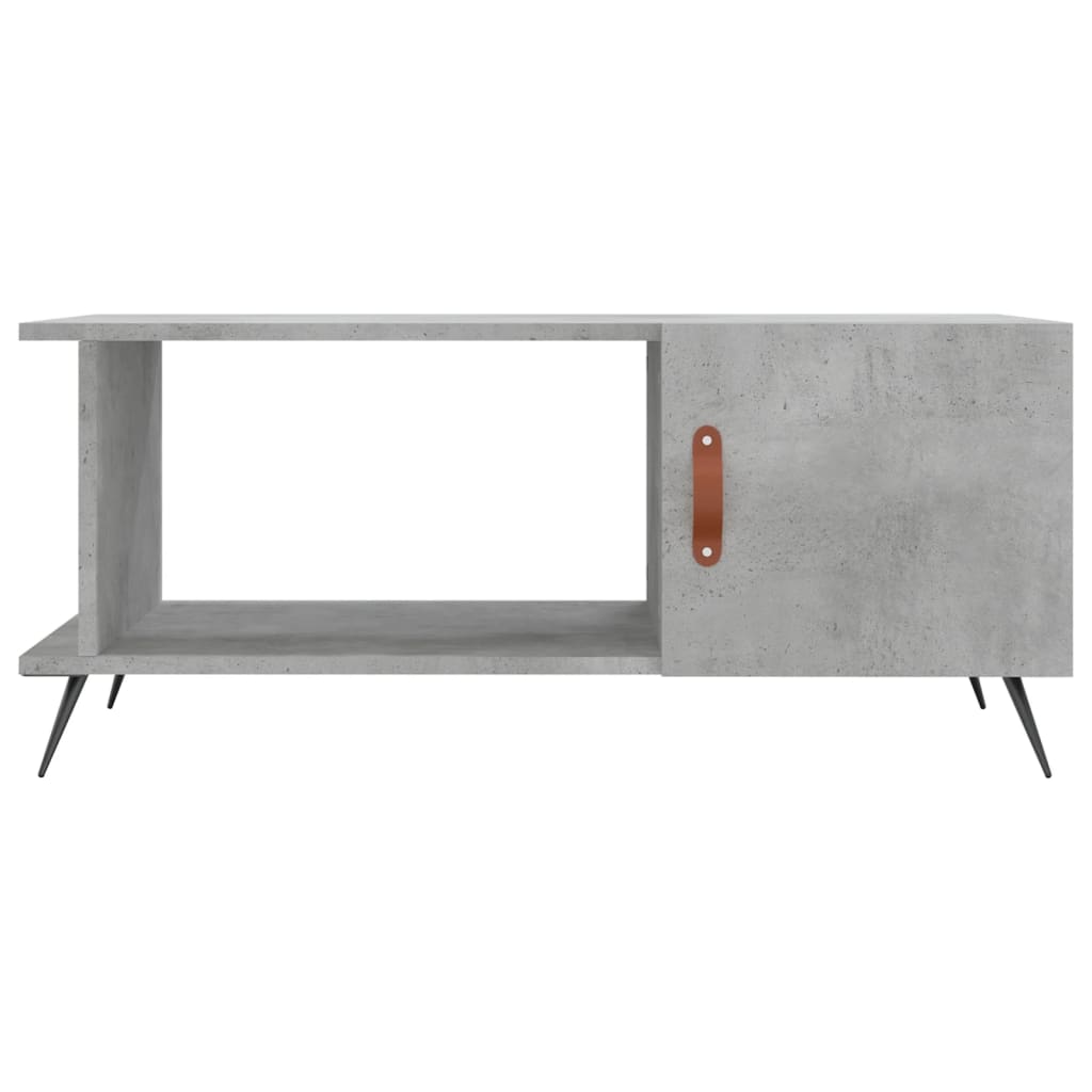 Coffee table, concrete gray, 90x50x40 cm, processed wood