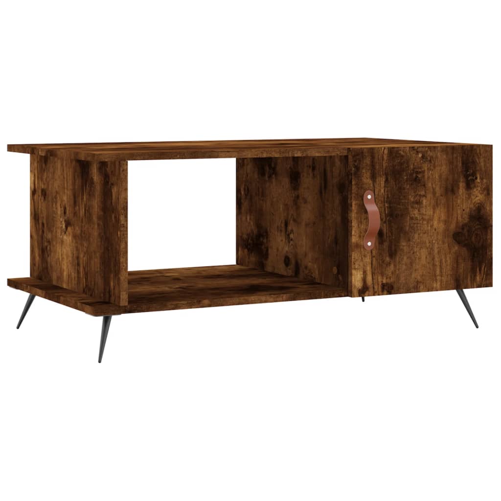 Coffee table, smoky oak, 90x50x40 cm, processed wood