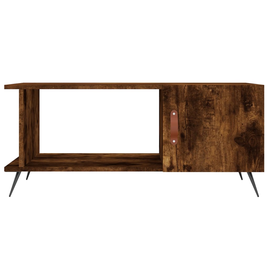 Coffee table, smoky oak, 90x50x40 cm, processed wood