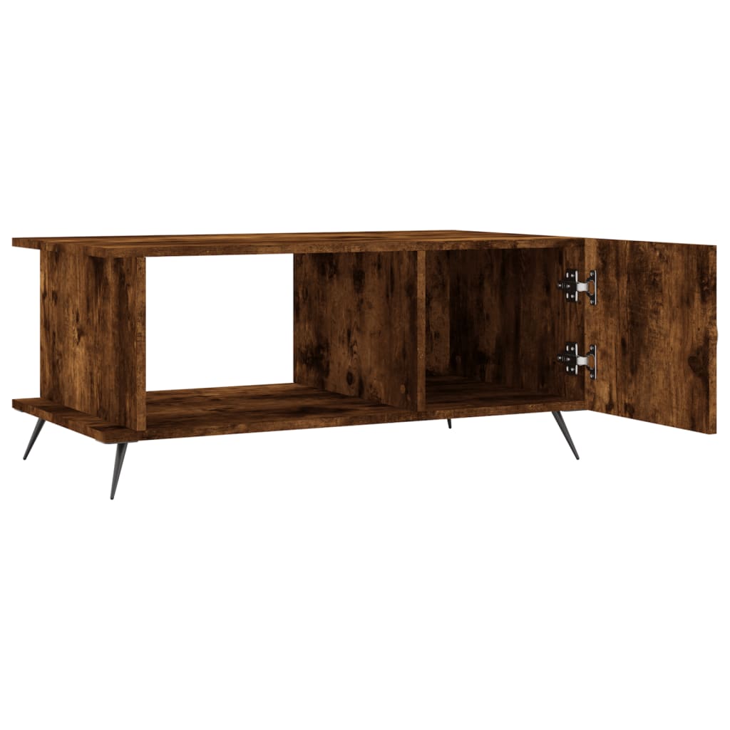 Coffee table, smoky oak, 90x50x40 cm, processed wood