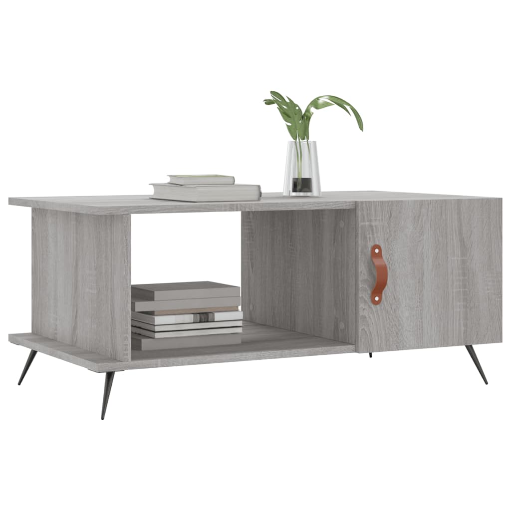 Coffee table, sonoma grey, 90x50x40 cm, processed wood