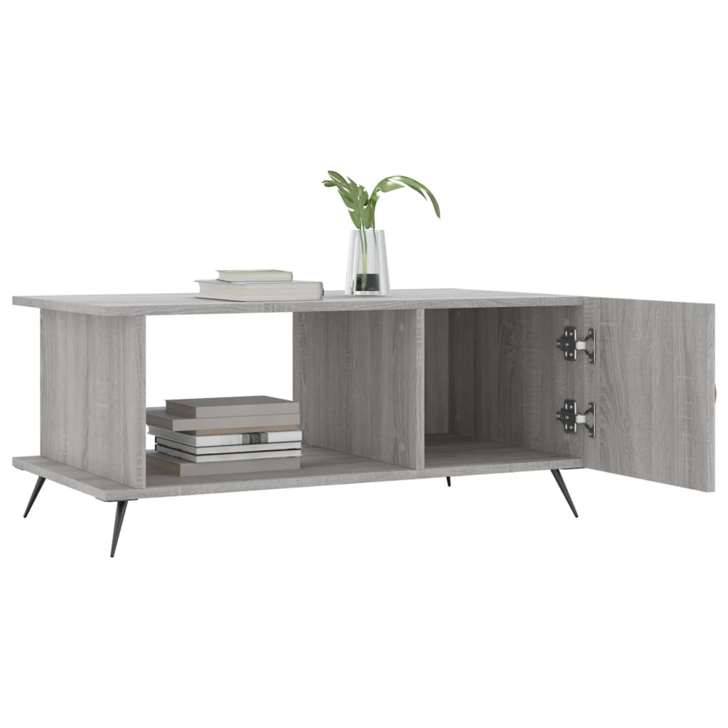 Coffee table, sonoma grey, 90x50x40 cm, processed wood