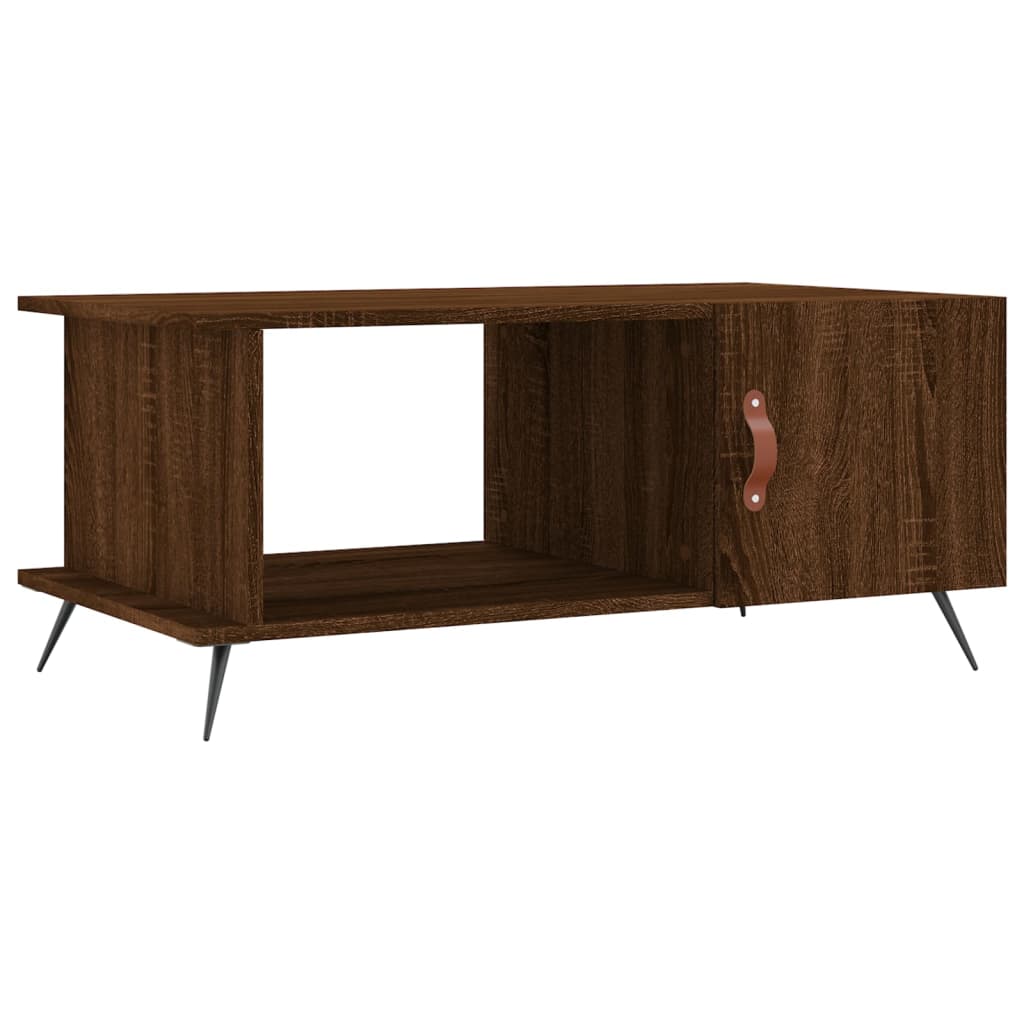Coffee table, brown oak, 90x50x40 cm, processed wood