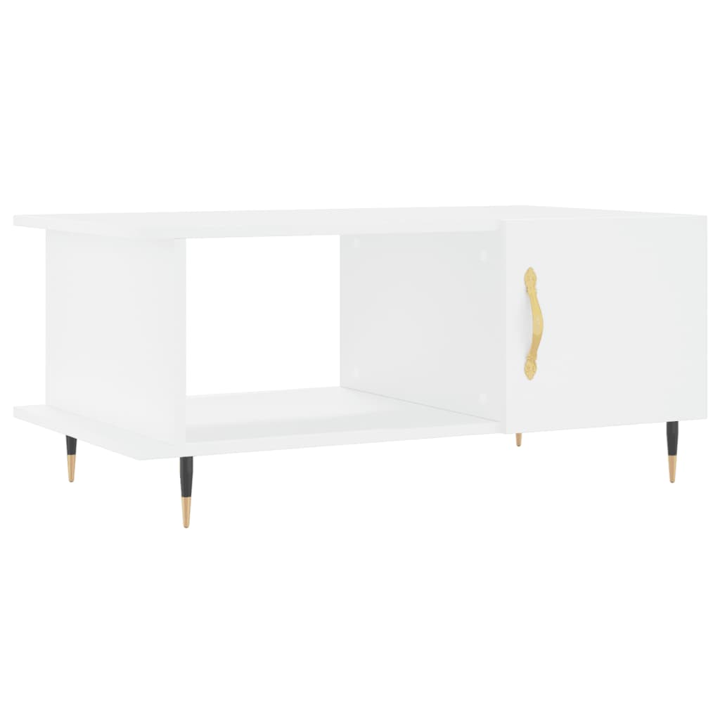 Coffee table, white, 90x50x40 cm, processed wood