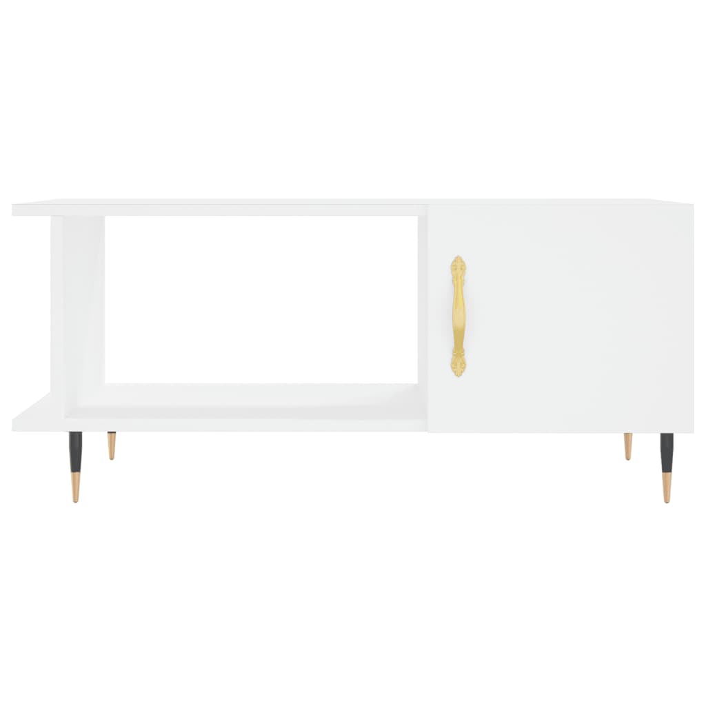 Coffee table, white, 90x50x40 cm, processed wood