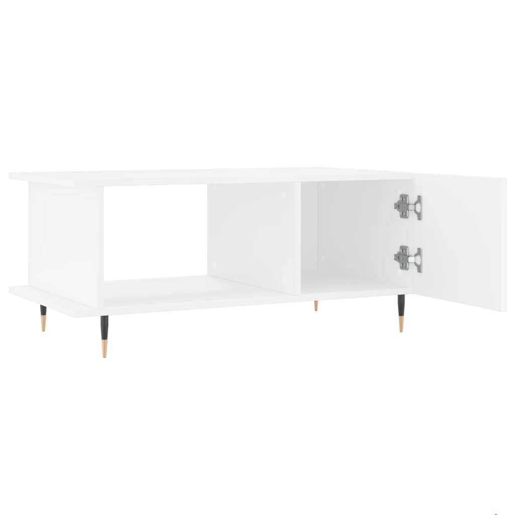Coffee table, white, 90x50x40 cm, processed wood