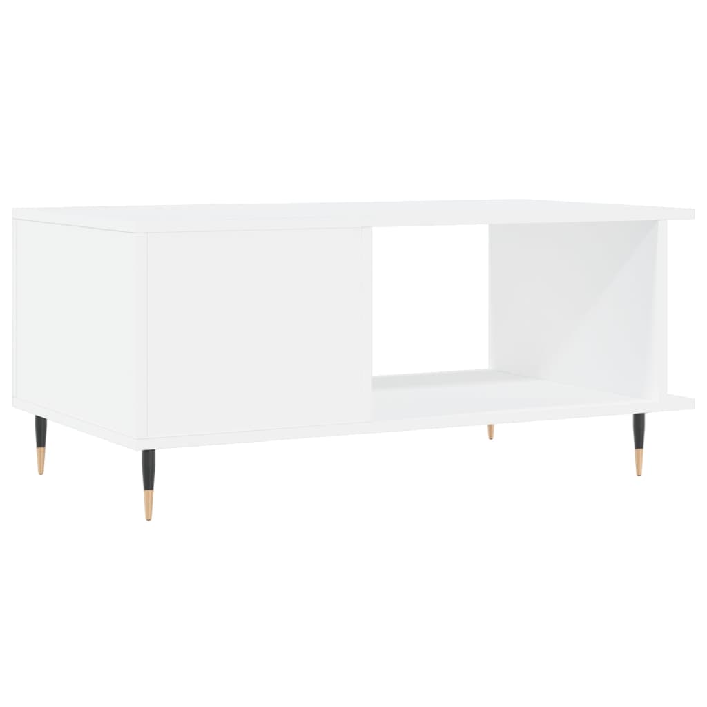 Coffee table, white, 90x50x40 cm, processed wood