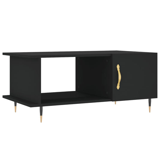 Coffee table, black, 90x50x40 cm, processed wood