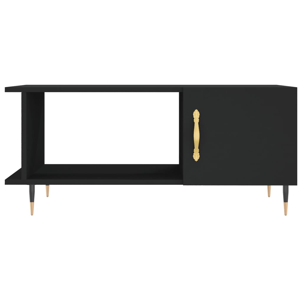 Coffee table, black, 90x50x40 cm, processed wood