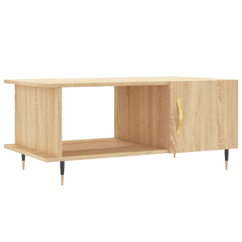 Coffee table, sonoma oak, 90x50x40 cm, processed wood