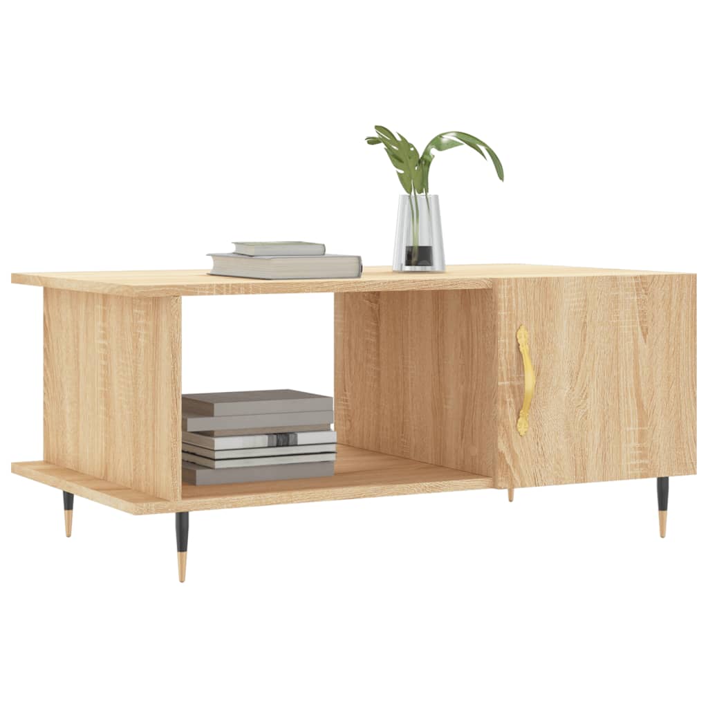 Coffee table, sonoma oak, 90x50x40 cm, processed wood