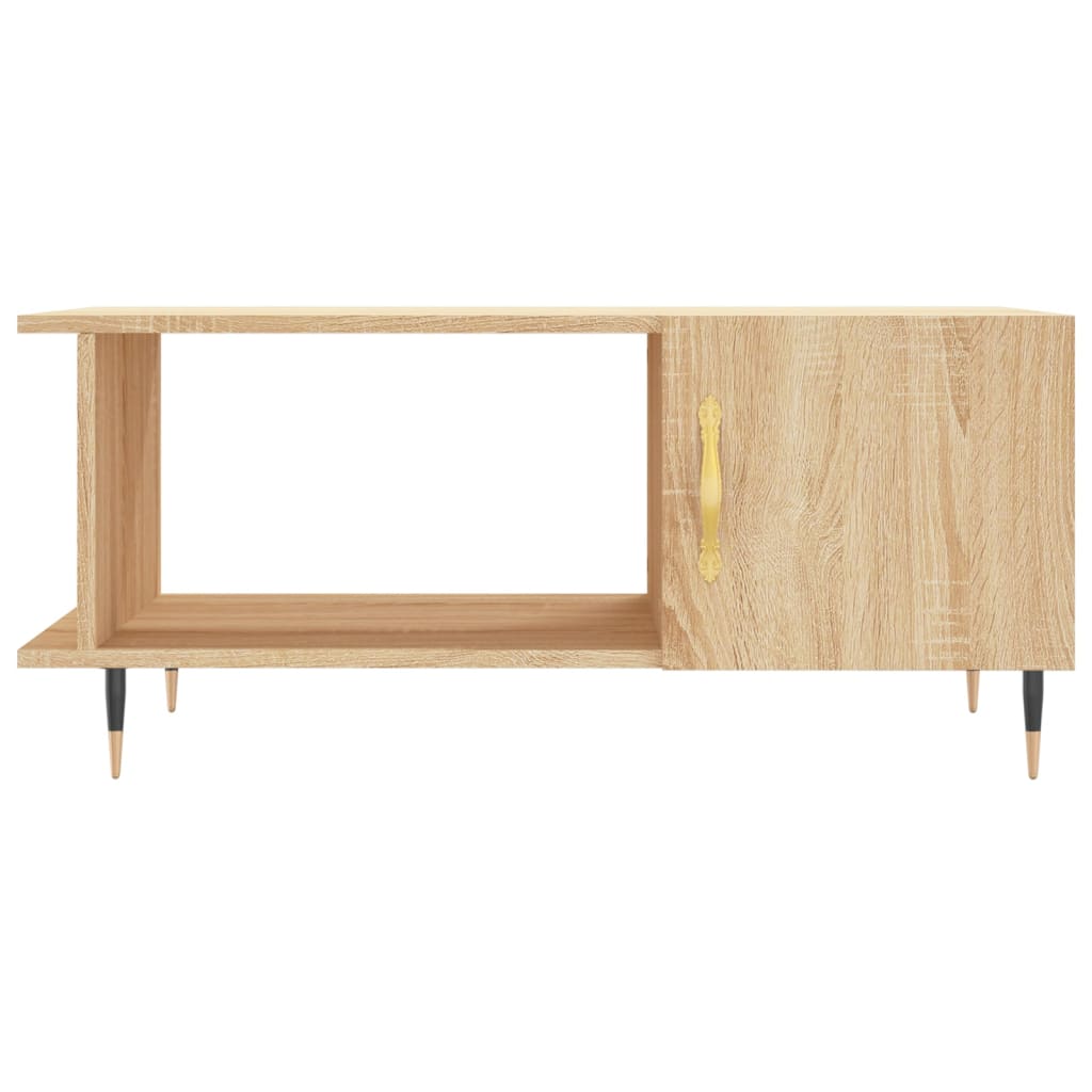 Coffee table, sonoma oak, 90x50x40 cm, processed wood