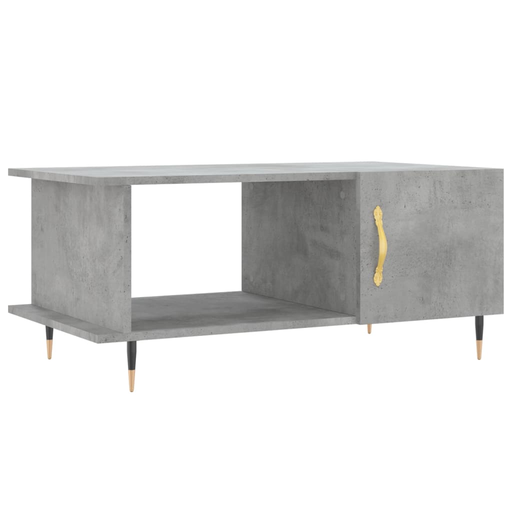Coffee table, concrete gray, 90x50x40 cm, processed wood