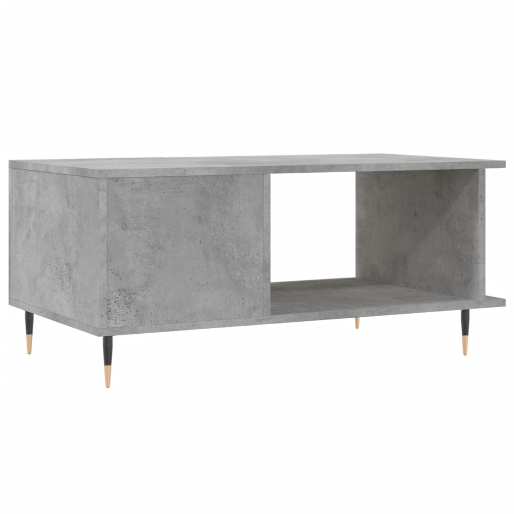 Coffee table, concrete gray, 90x50x40 cm, processed wood