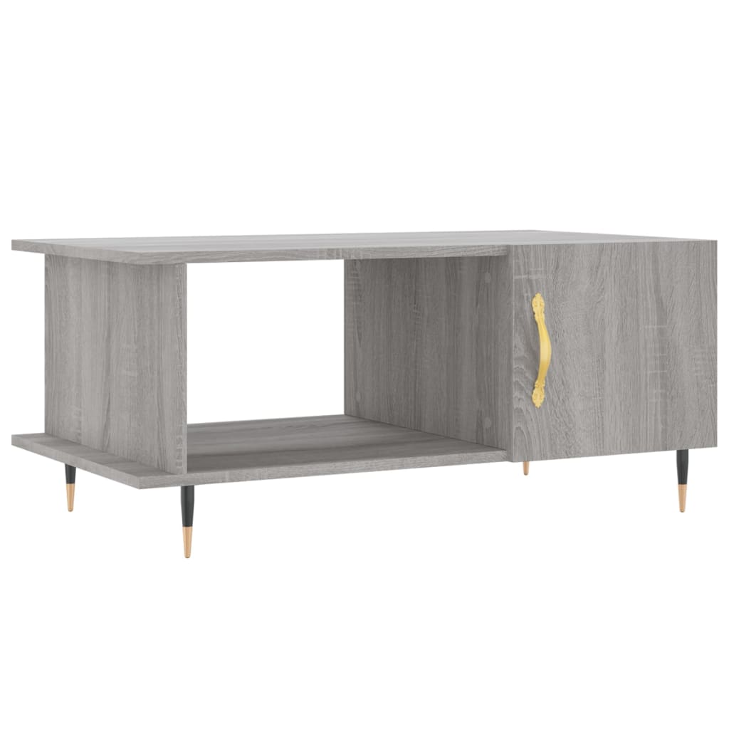 Coffee table, sonoma grey, 90x50x40 cm, processed wood