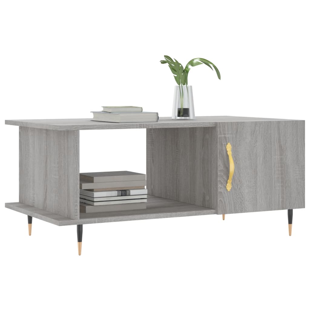 Coffee table, sonoma grey, 90x50x40 cm, processed wood