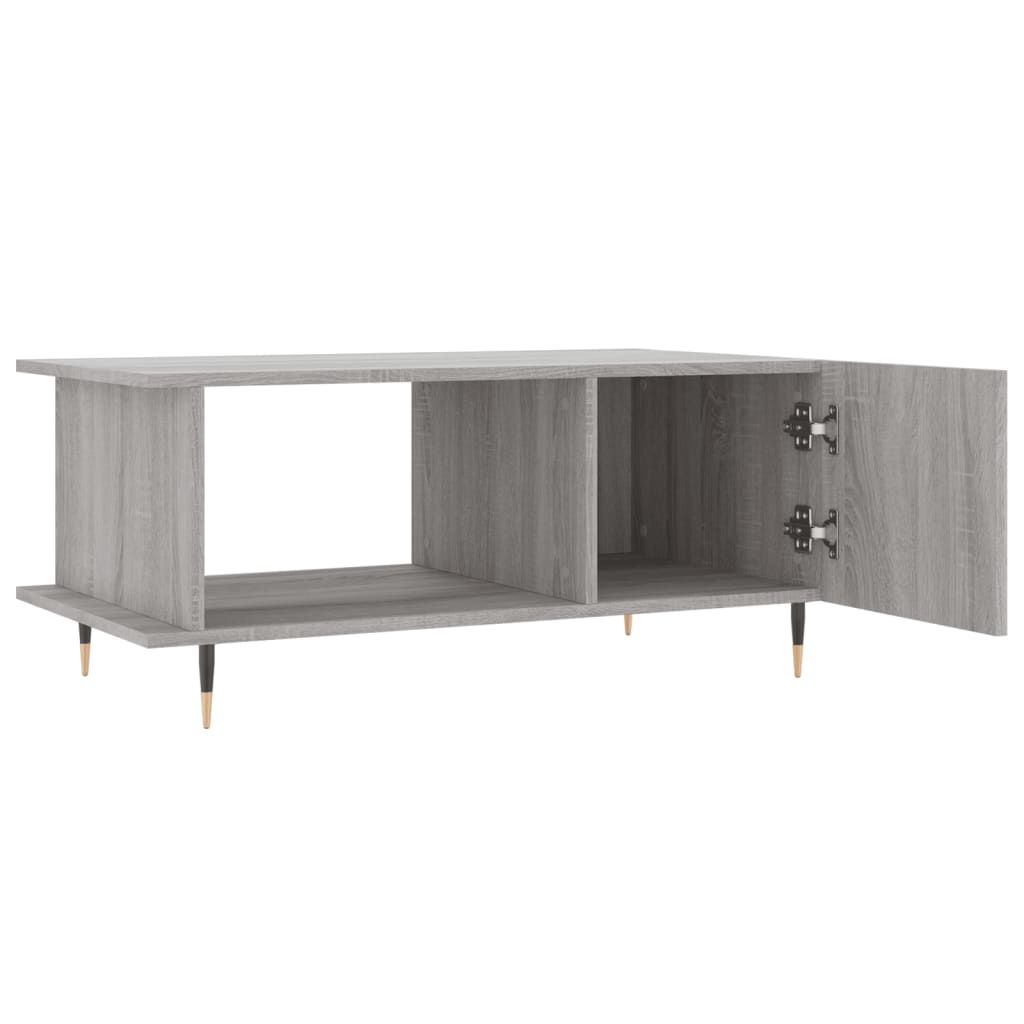 Coffee table, sonoma grey, 90x50x40 cm, processed wood