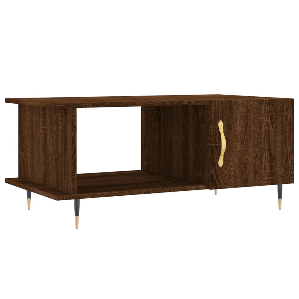 Coffee table, brown oak, 90x50x40 cm, processed wood