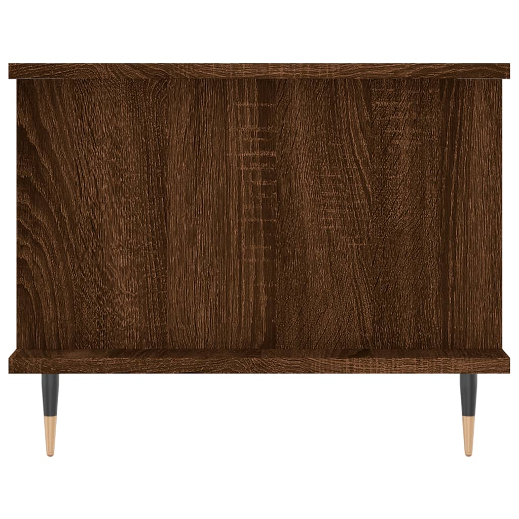Coffee table, brown oak, 90x50x40 cm, processed wood