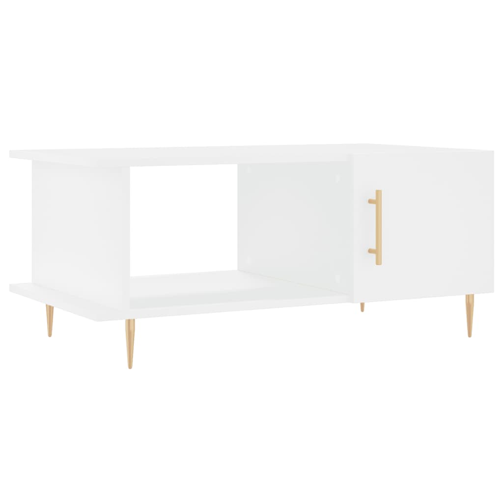 Coffee table, white, 90x50x40 cm, processed wood