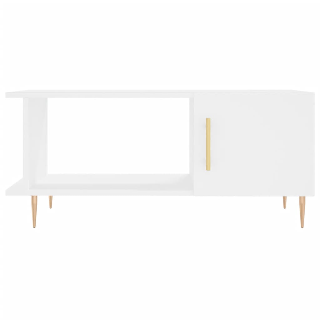 Coffee table, white, 90x50x40 cm, processed wood