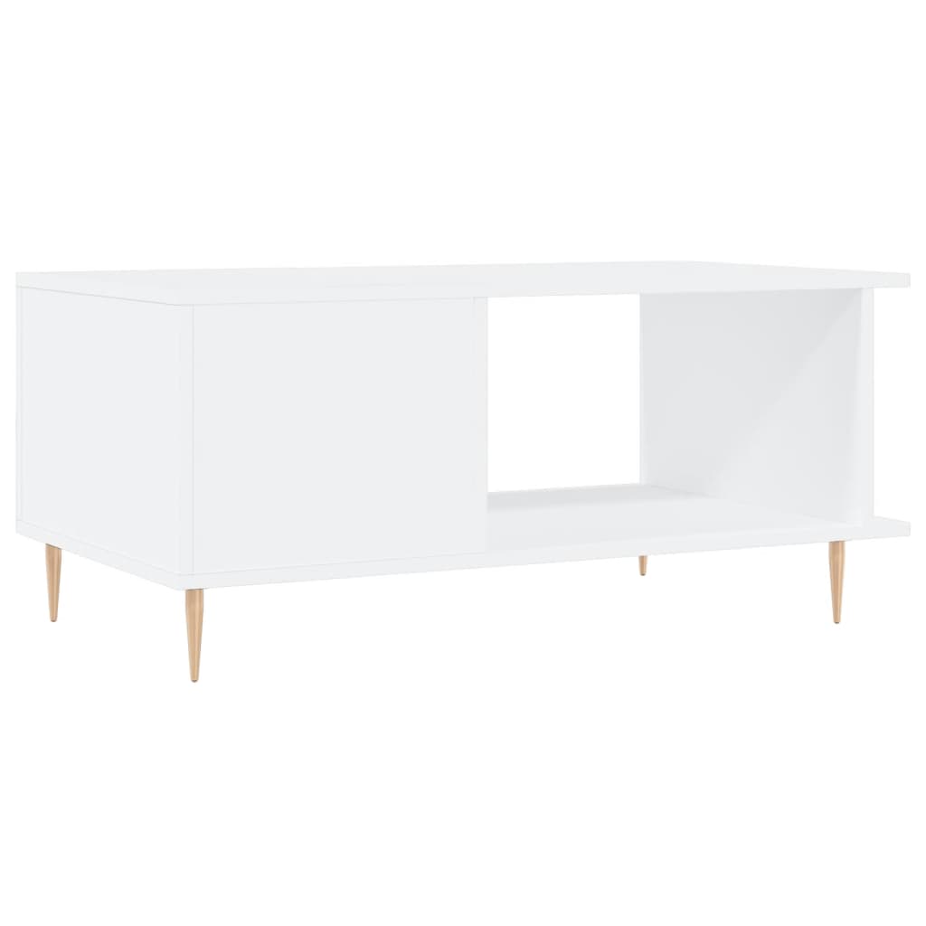 Coffee table, white, 90x50x40 cm, processed wood