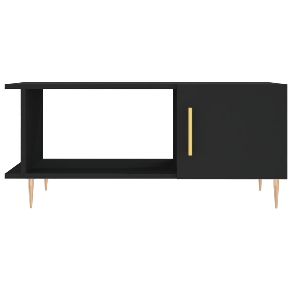 Coffee table, black, 90x50x40 cm, processed wood