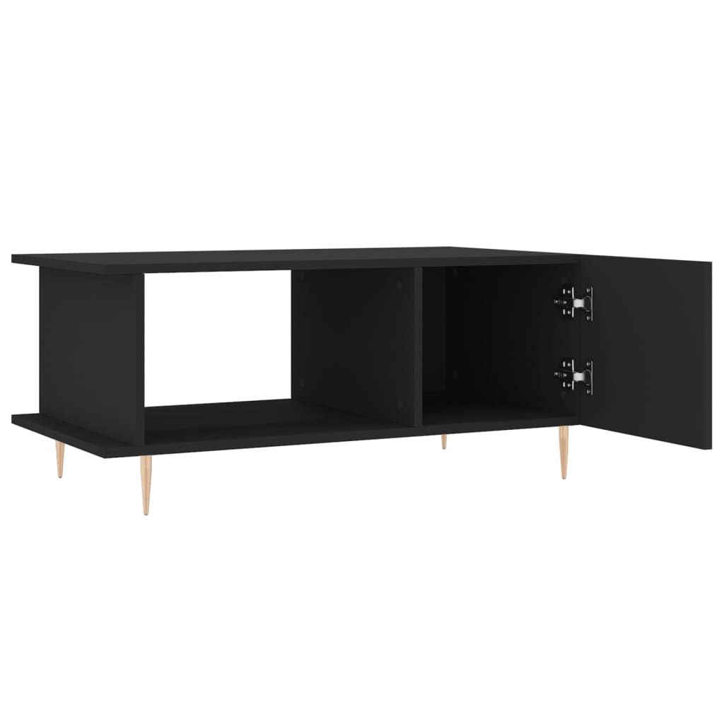 Coffee table, black, 90x50x40 cm, processed wood