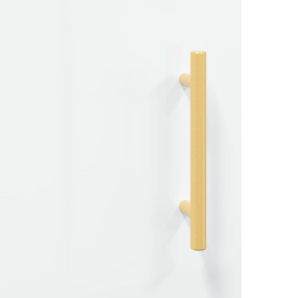 Coffee table, glossy white, 90x50x40 cm, composite wood