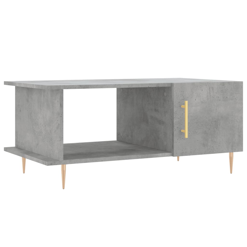 Coffee table, concrete gray, 90x50x40 cm, processed wood