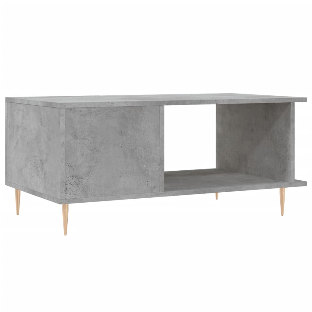 Coffee table, concrete gray, 90x50x40 cm, processed wood