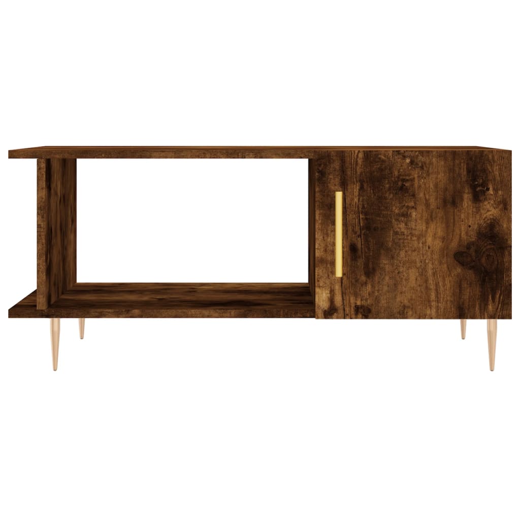 Coffee table, smoky oak, 90x50x40 cm, processed wood