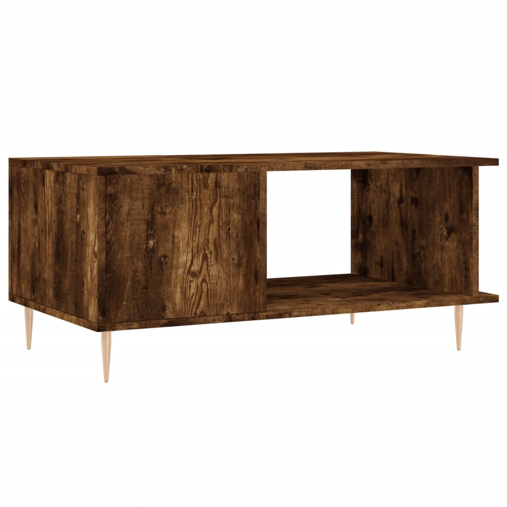 Coffee table, smoky oak, 90x50x40 cm, processed wood