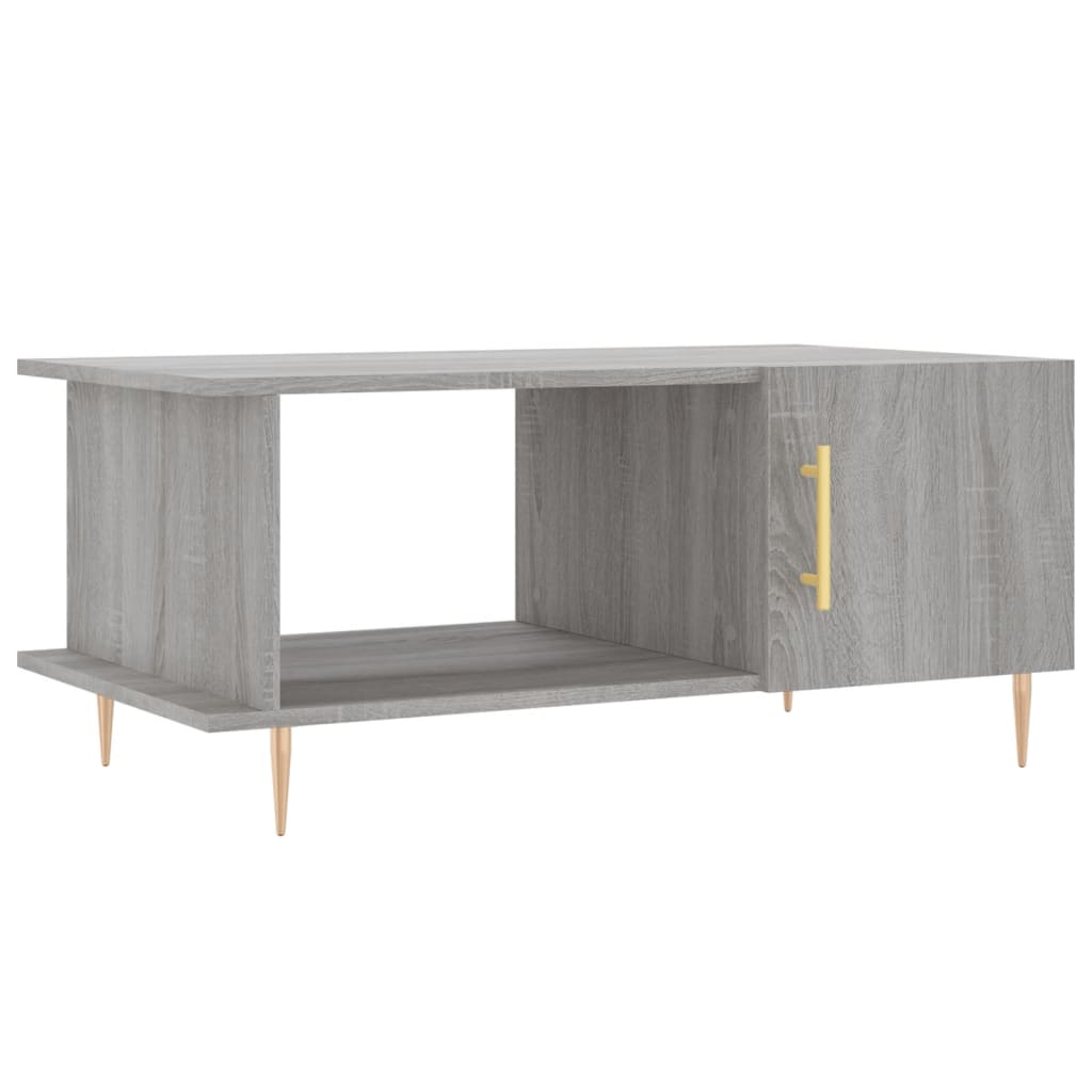 Coffee table, sonoma grey, 90x50x40 cm, processed wood