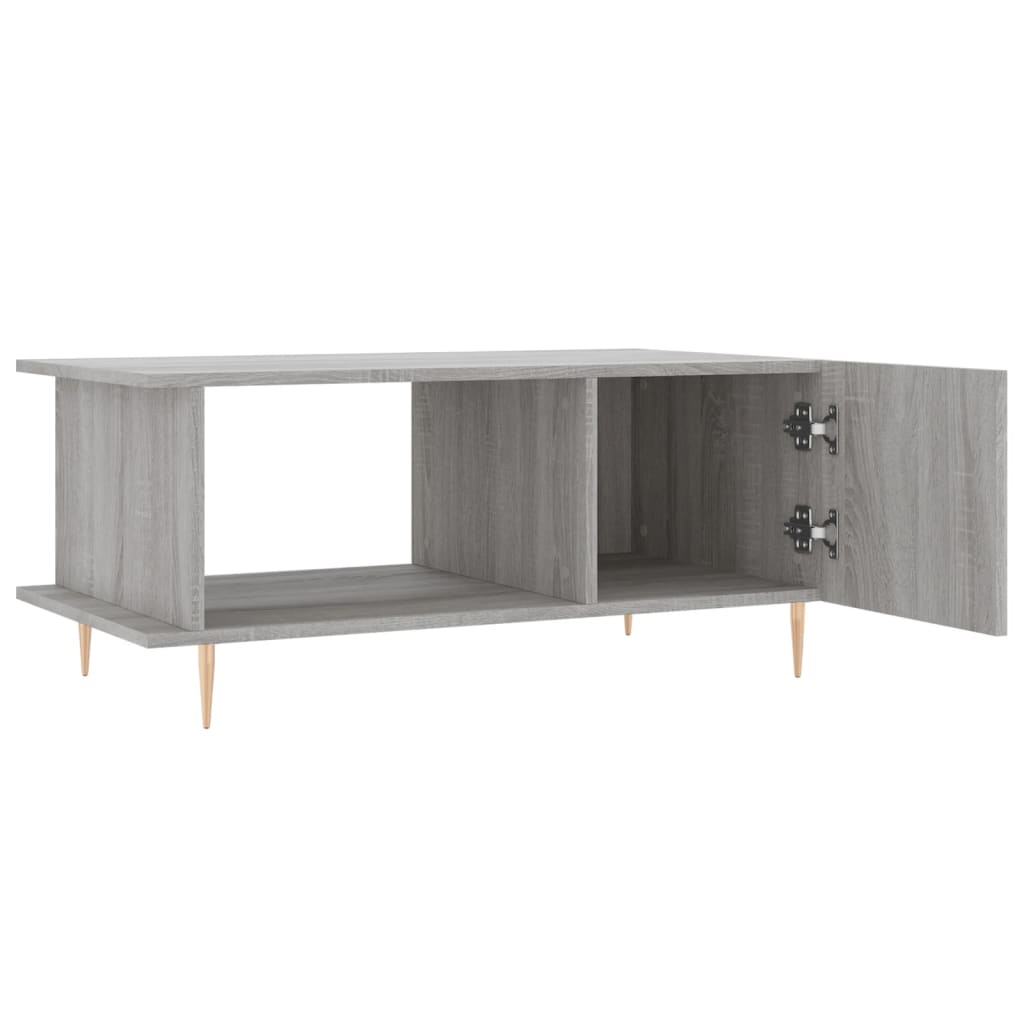 Coffee table, sonoma grey, 90x50x40 cm, processed wood