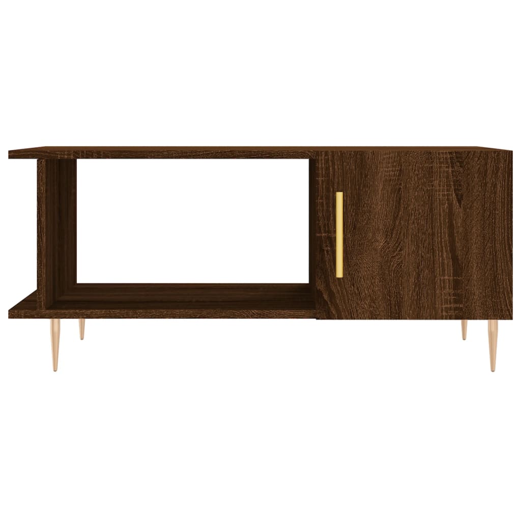 Coffee table, brown oak, 90x50x40 cm, processed wood