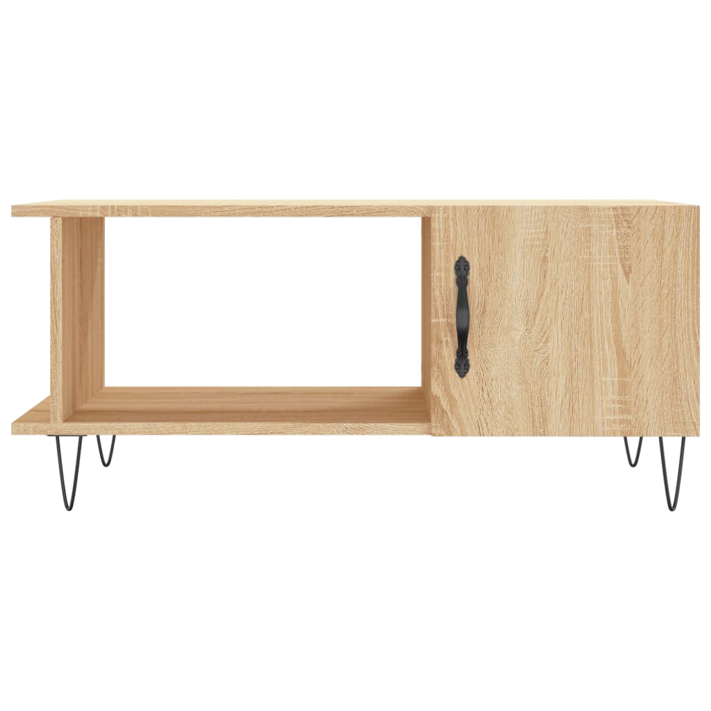 Coffee table, sonoma oak, 90x50x40 cm, processed wood