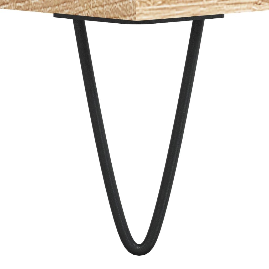 Coffee table, sonoma oak, 90x50x40 cm, processed wood