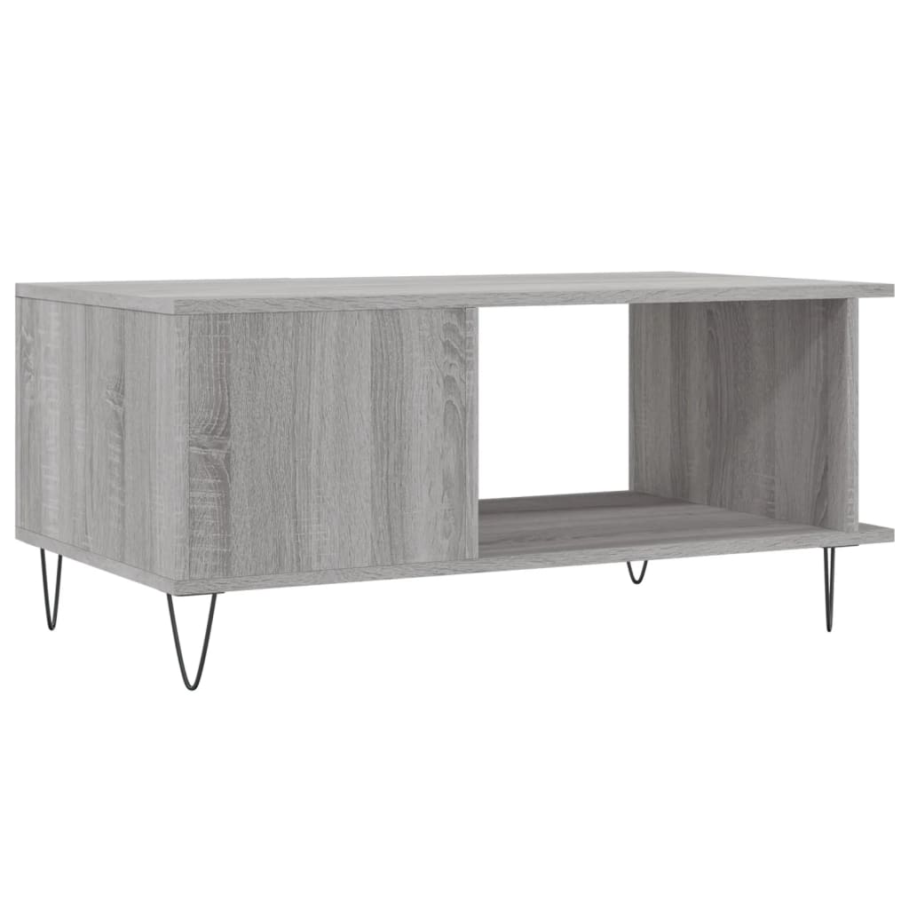 Coffee table, sonoma grey, 90x50x40 cm, processed wood