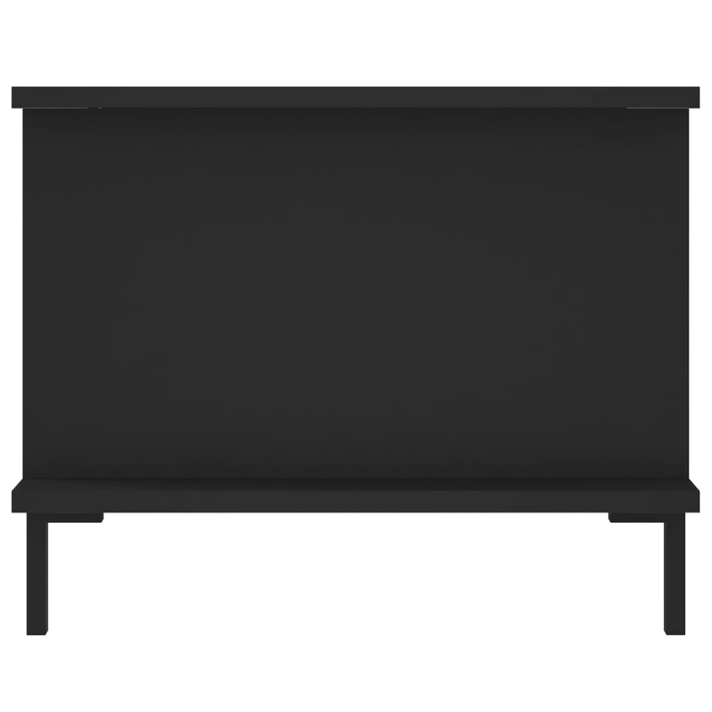 Coffee table, black, 90x50x40 cm, processed wood