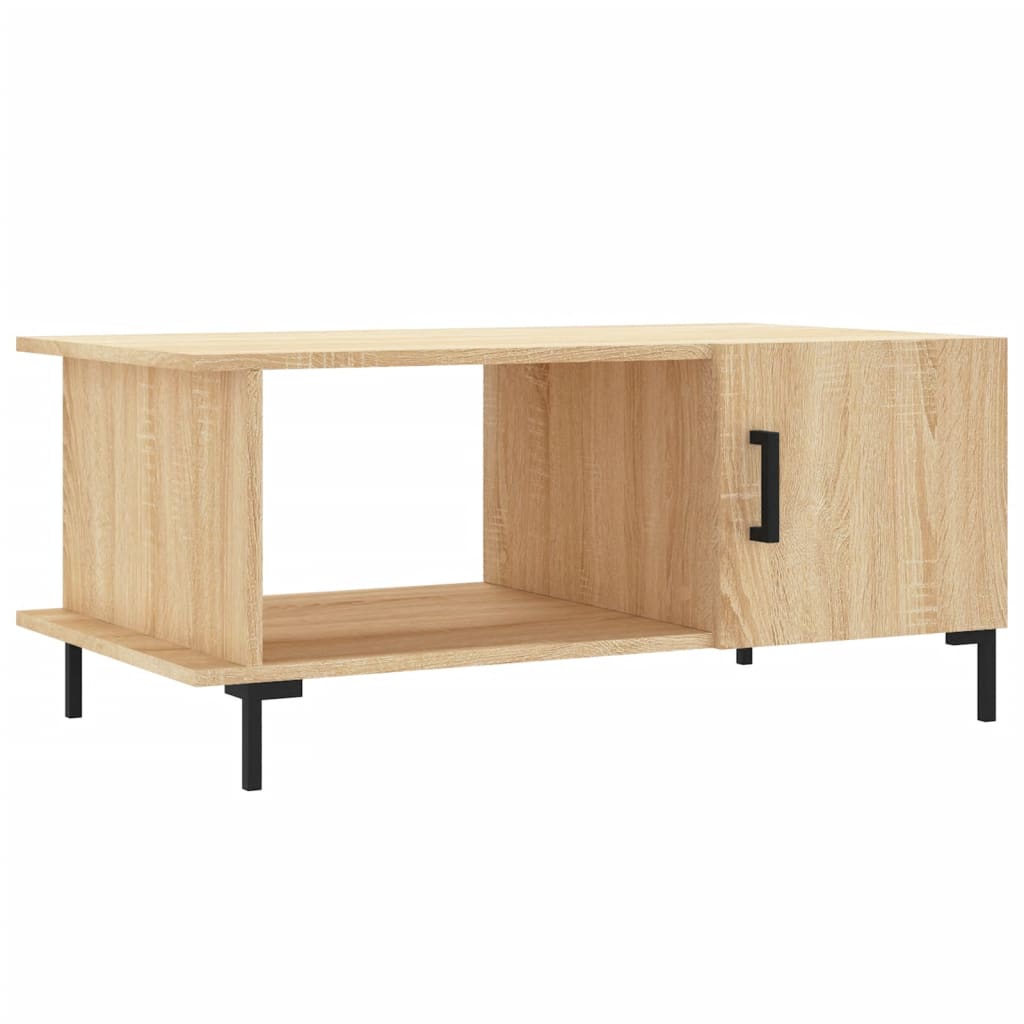 Coffee table, sonoma oak, 90x50x40 cm, processed wood