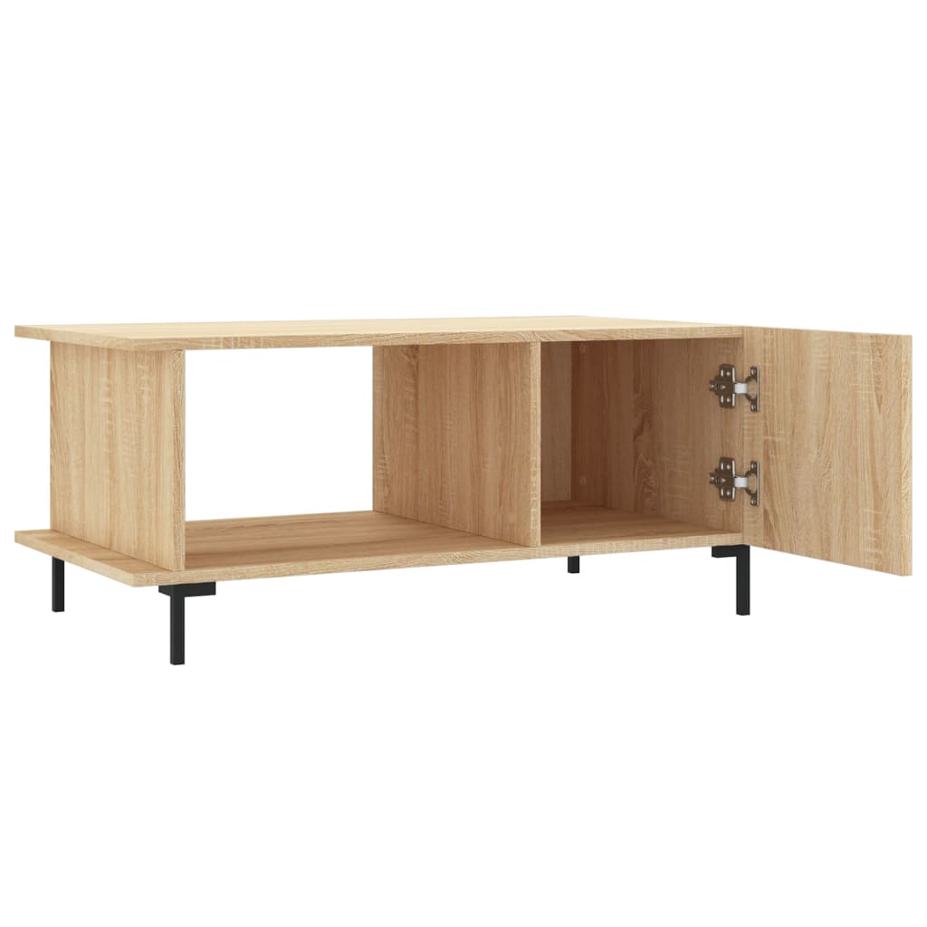 Coffee table, sonoma oak, 90x50x40 cm, processed wood