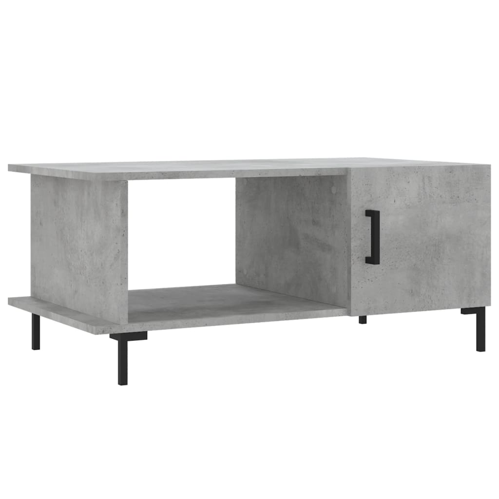 Coffee table, concrete gray, 90x50x40 cm, processed wood